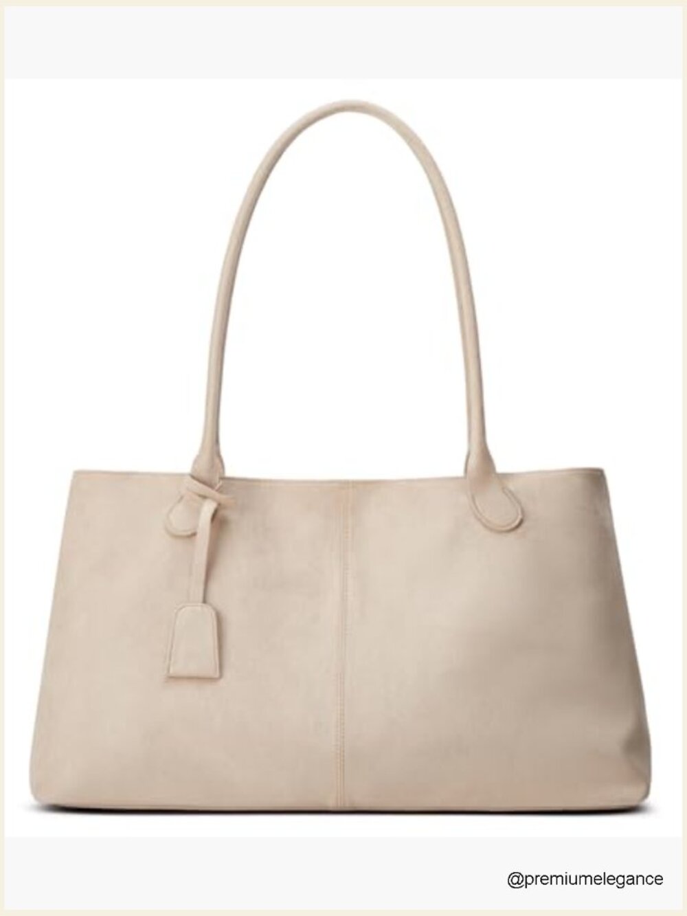 Faux Suede Hobo Tote Shoulder Bag Large Capacity Handbag Satchel - Picture 3 of 7
